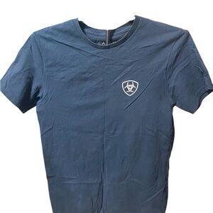 Ariat Men's Blue Cotton T-Shirt